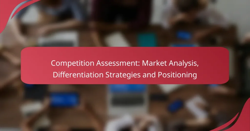 Competition Assessment: Market Analysis, Differentiation Strategies and Positioning