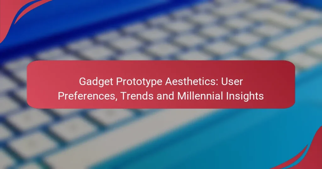 Gadget Prototype Aesthetics: User Preferences, Trends and Millennial Insights