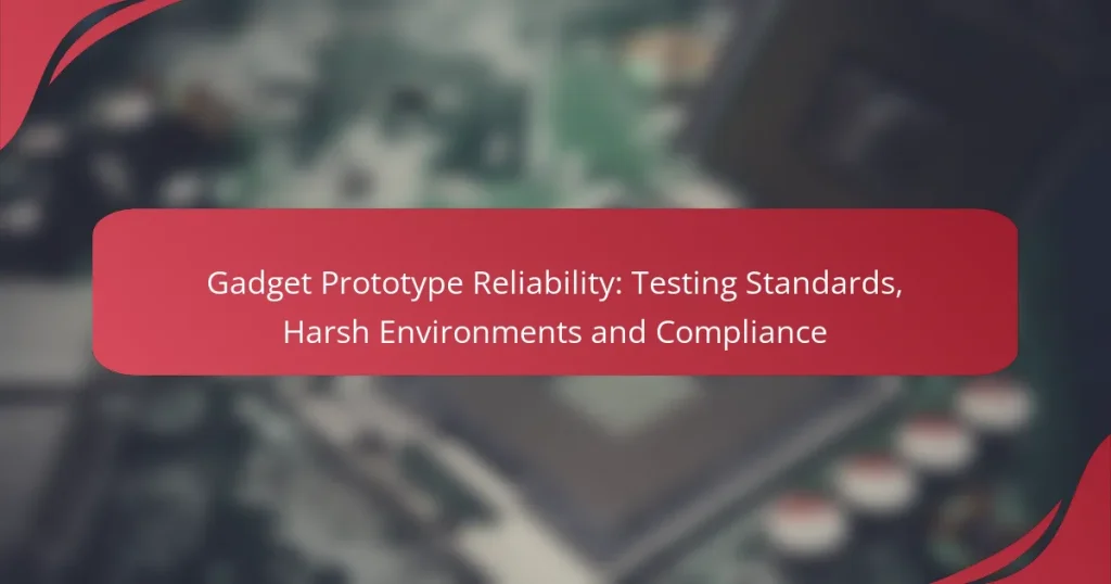 Gadget Prototype Reliability: Testing Standards, Harsh Environments and Compliance