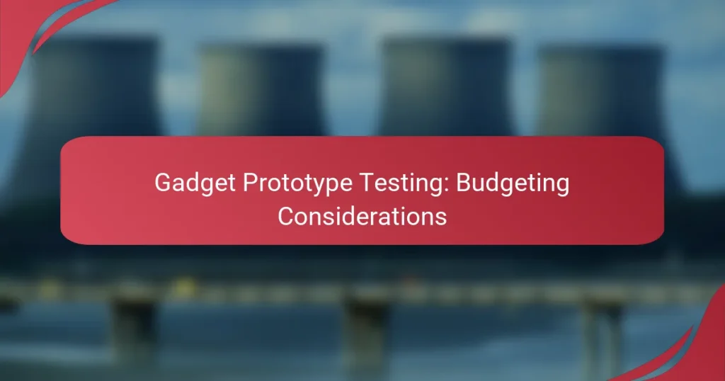 Gadget Prototype Testing: Budgeting Considerations