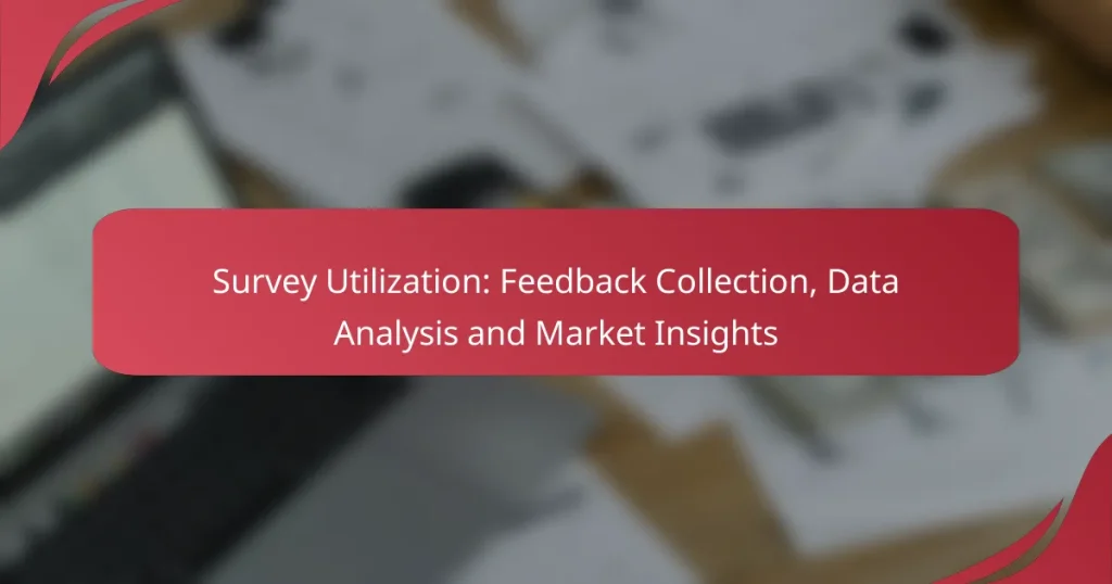 Survey Utilization: Feedback Collection, Data Analysis and Market Insights